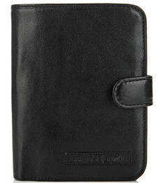 Черная кожаная обложка для автодокументов Sergio Belotti