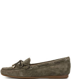 Замшевые мокасины цвета хаки Michael Michael Kors