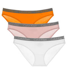 Комплект из трех хлопковых трусов-слипов Calvin Klein