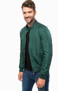 Зеленая куртка на молнии Tommy Hilfiger