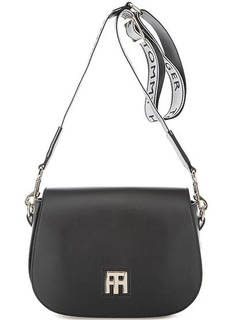 Кожаная сумка с широким плечевым ремнем Tommy Hilfiger