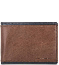 Кожаное портмоне с отделением для мелочи Tommy Hilfiger