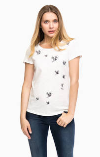 Хлопковая футболка с принтом Tom Tailor Denim