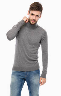 Базовая водолазка серого цвета United Colors of Benetton