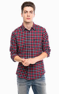 Хлопковая рубашка в клетку Wrangler