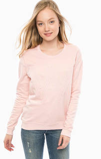 Розовый хлопковый свитшот с вышивкой Wrangler