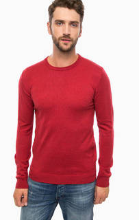 Бордовый джемпер с круглым вырезом Wrangler