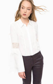 Блуза на пуговицах с кружевной отделкой Pennyblack