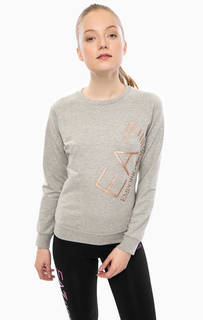 Свитшот с блестящим принтом EA7