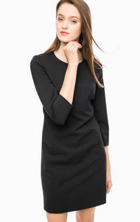 Черное платье с декоративными пуговицами Armani Jeans