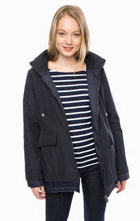 Синяя куртка со съемным капюшоном Gas