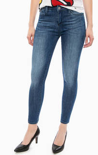 Укороченные джинсы скинни с заломами Gas