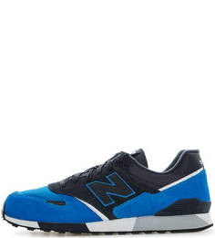 Замшевые кроссовки с текстильными вставками New Balance