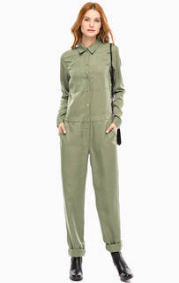 Комбинезон цвета хаки на кнопках с карманами Michael Michael Kors