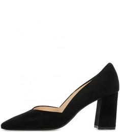Черные замшевые туфли на каблуке Högl