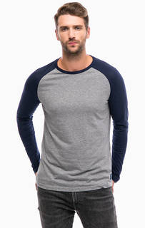 Трикотажная футболка с хлопковыми рукавами Tom Tailor Denim