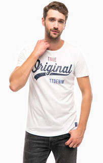 Хлопковая футболка с принтом Tom Tailor Denim