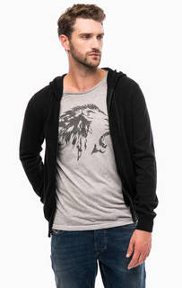 Черный кардиган на молнии Mavi