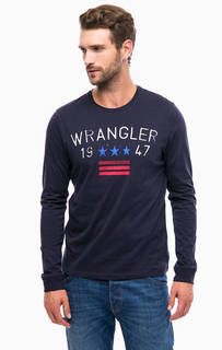Хлопковая футболка с длинными рукавами Wrangler