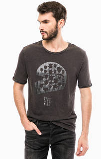 Хлопковая футболка с принтом Replay