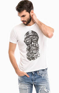 Хлопковая футболка с принтом Replay