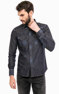 Рубашка из денима с карманами Replay