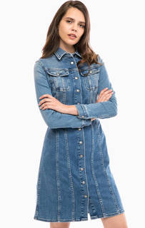 Джинсовое платье-рубашка на кнопках Lee