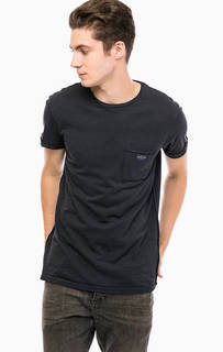 Однотонная футболка с карманом Scotch&Soda