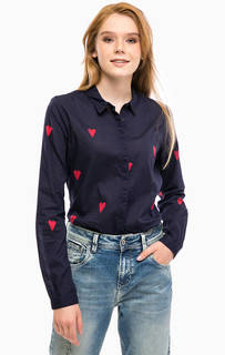 Хлопковая приталенная рубашка Scotch&Soda