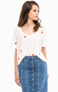 Хлопковая футболка оверсайз Scotch&Soda