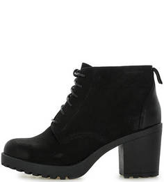 Ботильоны из нубука на каблуке Vagabond