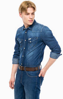 Джинсовая рубашка на кнопках Wrangler