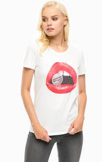 Хлопковая футболка с контрастным принтом Wrangler