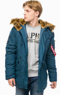 Утепленная парка с капюшоном Alpha Industries