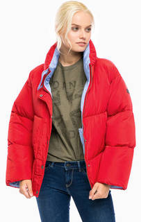 Объемная куртка с высоким воротом Pepe Jeans