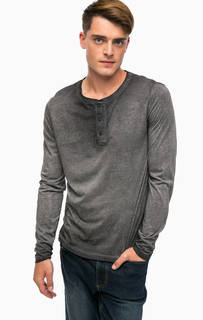 Футболка из хлопка с вырезом на пуговицах Mustang