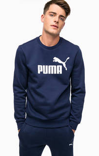 Синий свитшот с принтом Puma