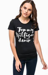 Приталенная футболка с принтом Hilfiger Denim