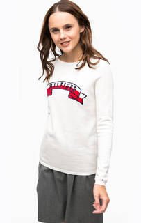 Хлопковый джемпер с вышивкой Tommy Hilfiger