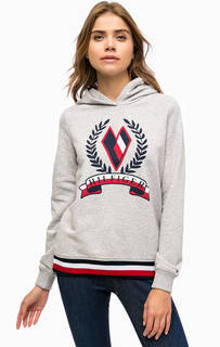 Хлопковая толстовка с контрастным принтом Tommy Hilfiger