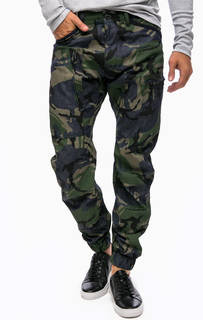 Брюки из хлопка с камуфляжным принтом G Star RAW