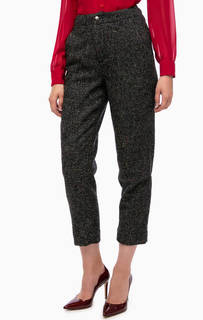 Серые укороченные брюки с содержанием шерсти Liu Jo