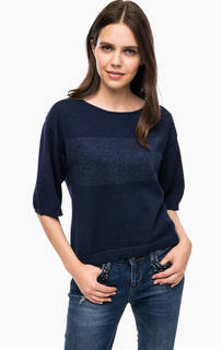 Трикотажный джемпер свободного кроя Liu Jo