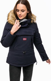 Утепленная куртка-анорак синего цвета Napapijri