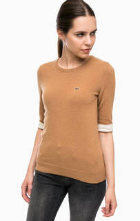 Шерстяной джемпер с короткими рукавами Lacoste