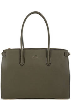 Сумка из мягкой кожи с длинными ручками Furla