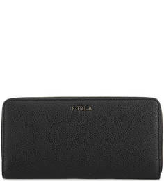 Черный кошелек из мягкой кожи Furla