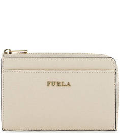 Визитница из сафьяновой кожи на молнии Furla