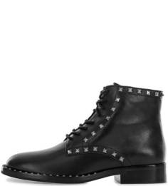 Кожаные ботинки с металлическим декором Ash