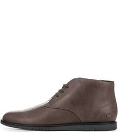 Кожаные ботинки коричневого цвета Lacoste